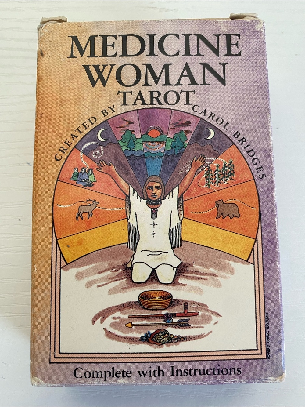Vintage Medicine Woman Tarot Deck Created by Carol Bridges - Picture 2 of 6